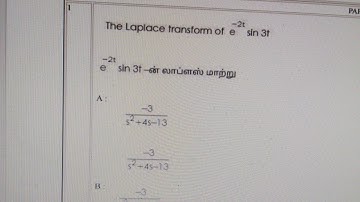 Find Laplace transform of e^-2t Sin 3t
