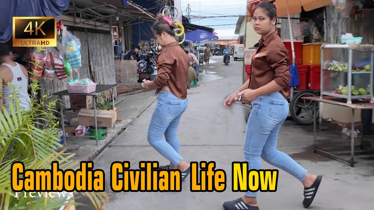 Cambodia Civilian Life After border Crisis | Walking Tour With Real Situation 