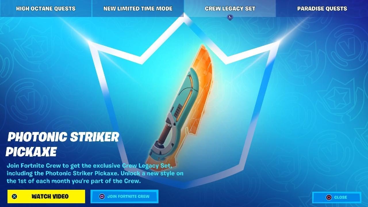 Fortnite Photonic Striker Pickaxe Official Video