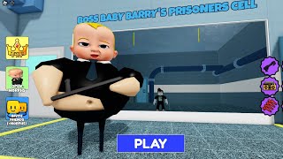 BOSS BABY BARRY'S PRISON RUN Obby New Update - Roblox All Bosses Battle FULL GAME #roblox