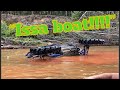 Honda Talons go wild in the creek while Canams and a Polaris use their boat modes!