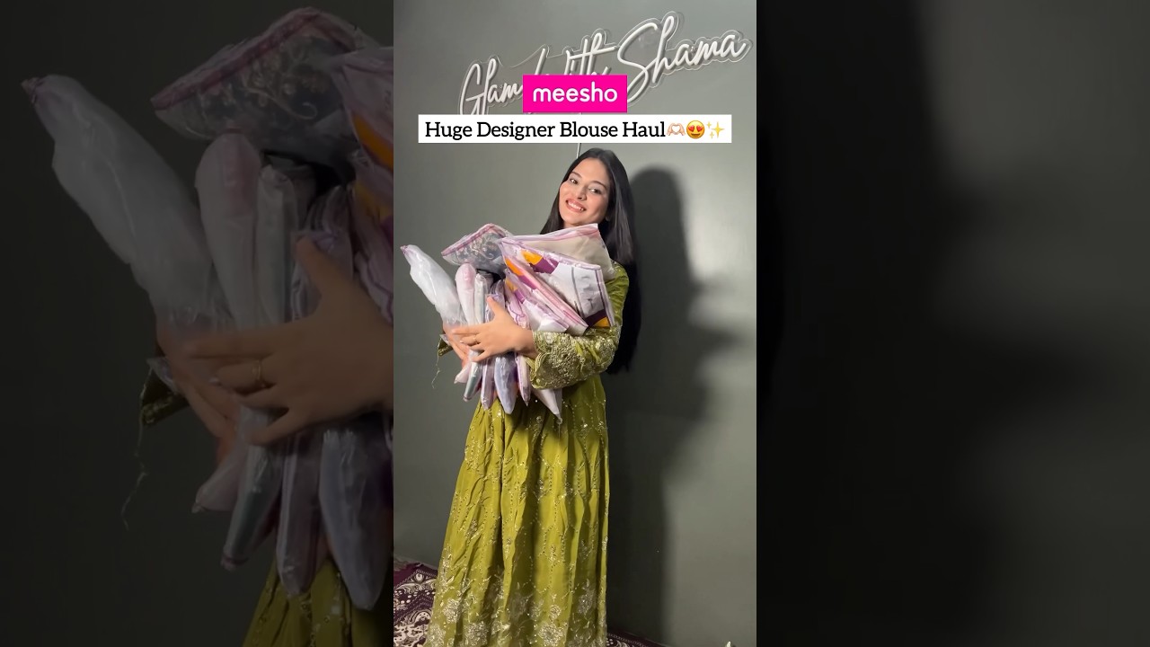 Huge Meesho Blouse Haul #meesho #blouse se