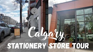 Calgary local stationery store tour vlog | Come shop with me + Stationery Haul ✏️
