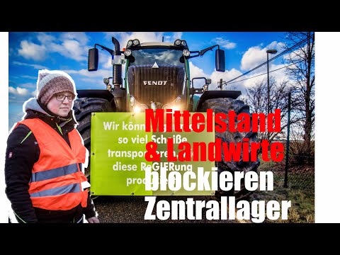 Mittelstand und Landwirte blockieren Zentrallager 24.01.2024 '