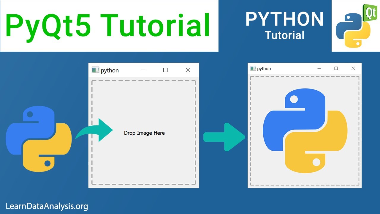 How To Implement Image Drag And Drop Feature | Pyqt5 Tutorial