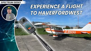 Cessna 172 Gloucester to Haverfordwest Airfield // 4K 360 Video // VR // Flight Experience