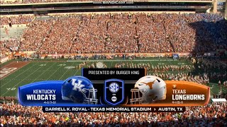 SEC on ABC intro | Kentucky @ 3 Texas | 11/23/2024