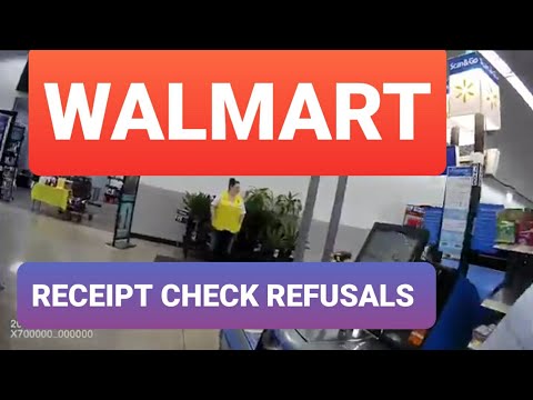 Wal-mart receipt check refusals and trespass!