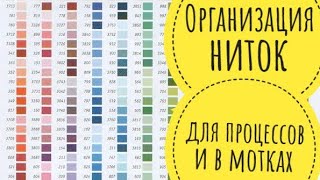 Как организовать нитки удобно и бюджетно? Моя организация ниток для процессов и в мотках