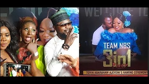 Toyin Abraham's 3-in-1 naming ceremony As Her Husband Storm In And Dance With Toyin Titans