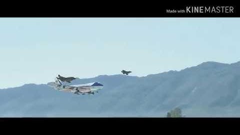Airforce one escorted by F 35 animation. Blender 2.8, EEVEE render test.