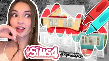 i tried the COLORING BOOK build challenge in the sims 4