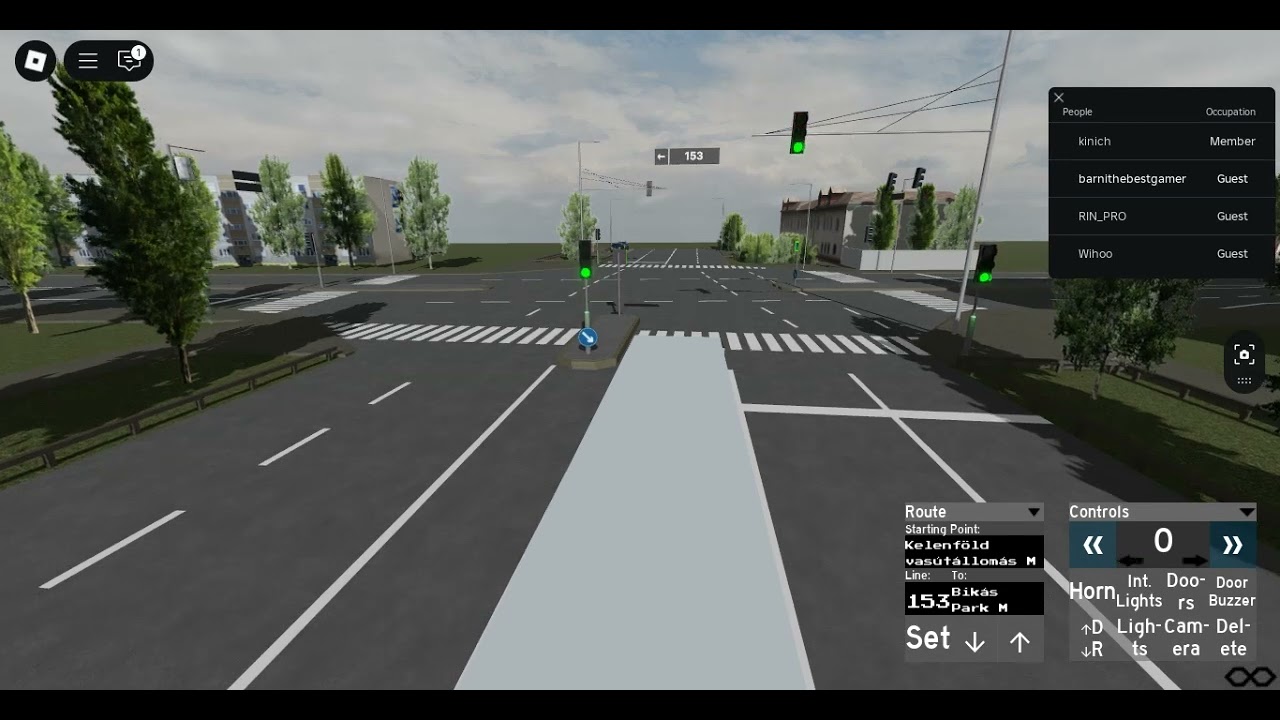 Roblox 153 as Járat Bikás Park Ikarus 415 (BPI - 357)