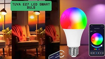 Tuya E27 LED Smart Bulb | 9W Bluetooth RGB Color Changing Light | Smart Life App Control