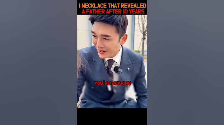 The man use A necklace to find out the truth after 10 years