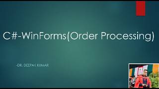 OrderProcessing Complete Demo C# DK