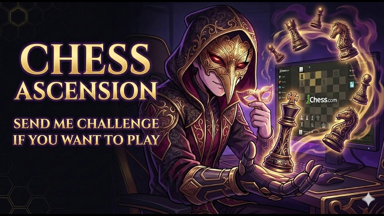 send challenge if u want to play | The Masked Gambit ♟️ LIVE on chess.com