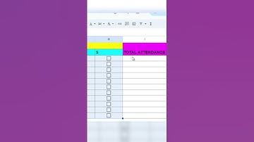 Make attractive checkbox attendance | #tech #techtips #googlesheets  #youtubeshorts