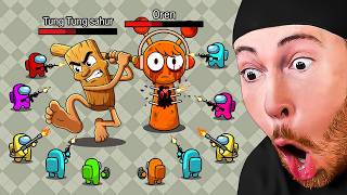 MINI CREWMATE vs ITALIAN BRAINROT vs SPRUNKI?! (Who Wins?)