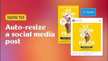 How to auto-resize a social media post | PosterMyWall