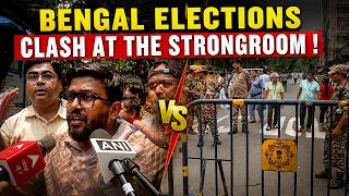 West Bengal Election Results: TMC Protests at Bhabanipur Strongroom Ahead of High-Stakes Counting