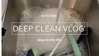 Part 1. ✨satisfying deep cleaning✨ Vlog | chit chat cleaning kitchen inspo