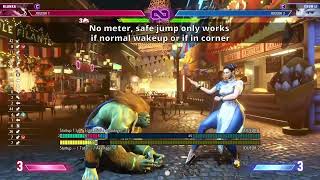 blanka safe jump from dive combos (no sound)