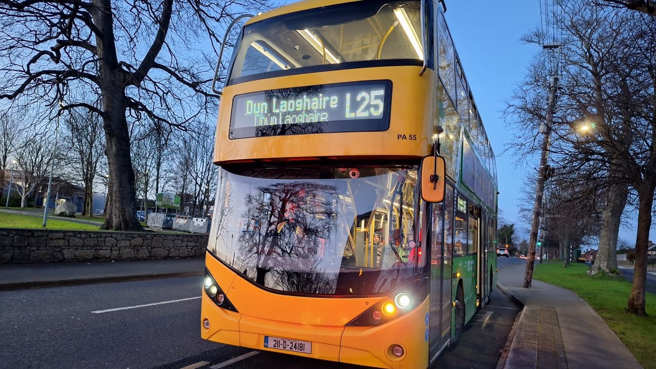 #bus Ride on board Dublin bus Envrio400ER PA55 Route L25 to Dun Laoghaire 10/12/25