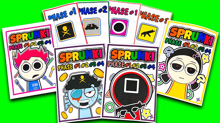 🌈SPRUNKI Squid game Blind Bag Compilation Thanos | ASMR Phase 1vs2vs3vs4 squishy