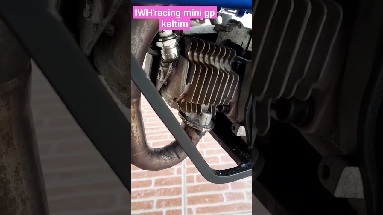 review motor balap underbone mini gp lenka dengan knalpot creampie blok standar porting