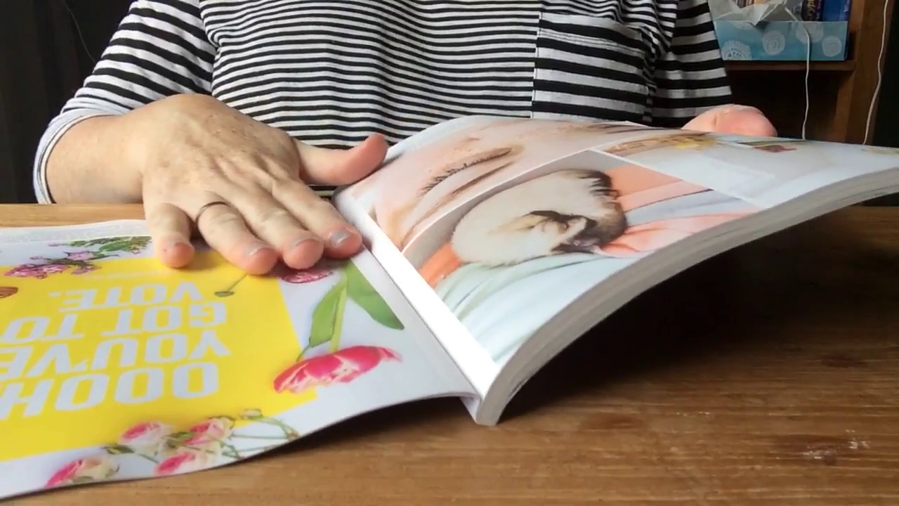 ASMR backwards page turning through magazines (request)