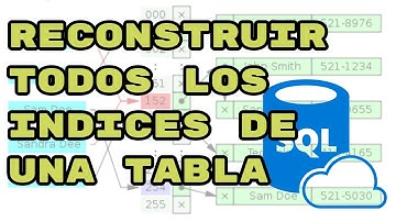 Cómo reconstruir todos los índices de una tabla en SQL Server