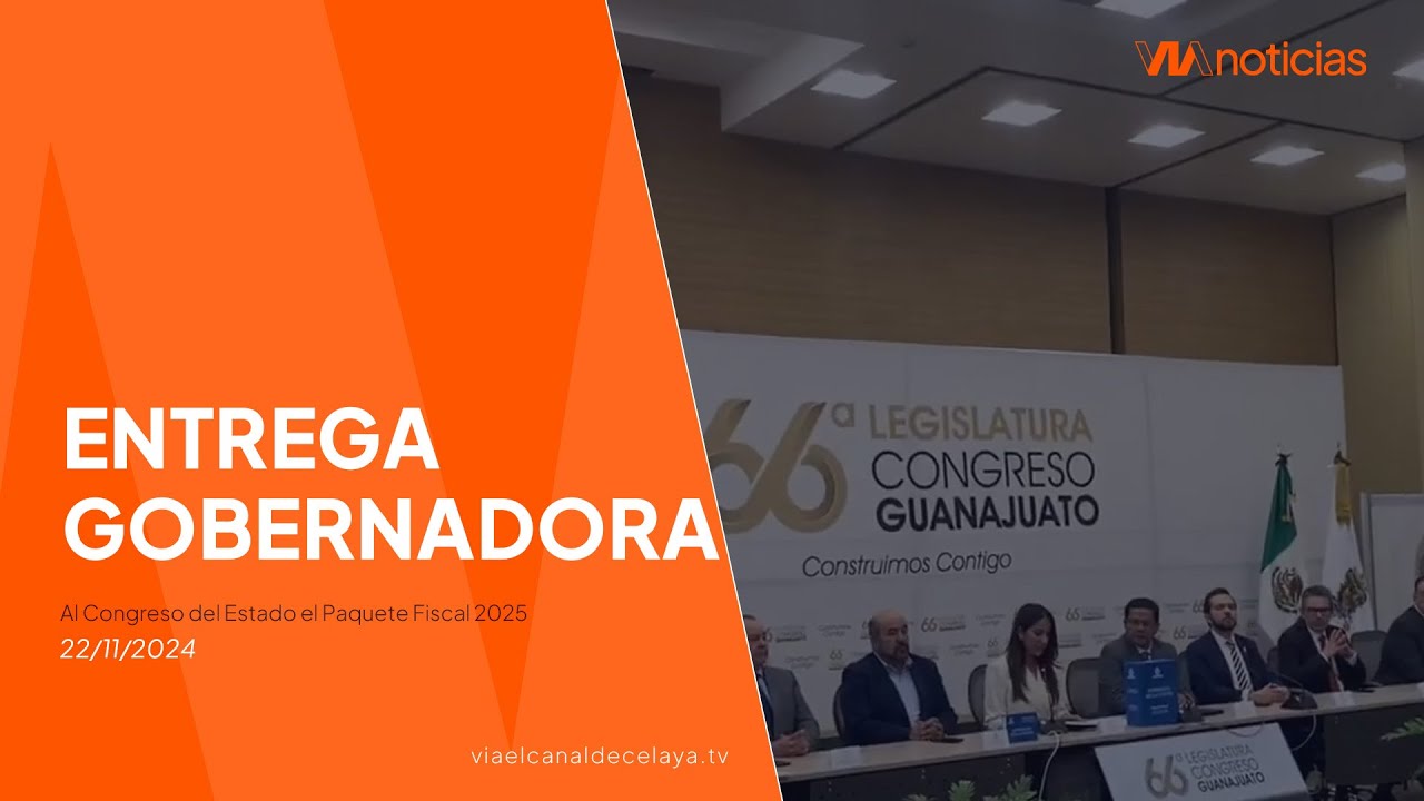 Entrega Gobernadora al Congreso del Estado el Paquete Fiscal 2025 - YouTube