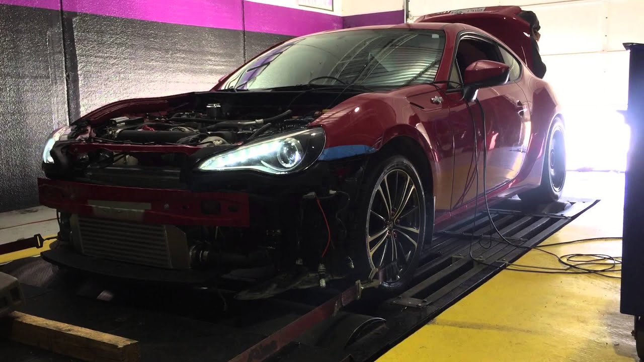Full Blown Motorsports FRS Stage 2 573HP 25psi Spinning on the dyno