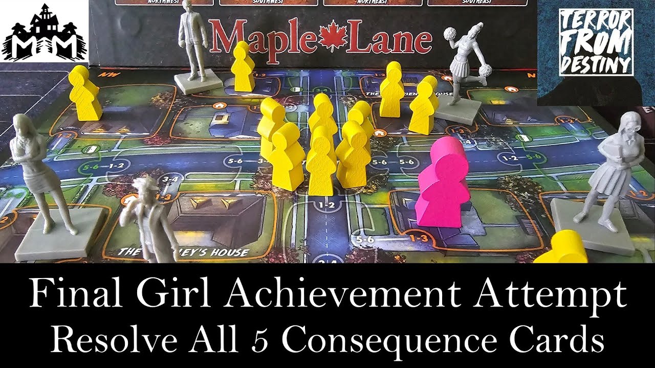 Final Girl Destiny Achievement Attempt: Win a game where all 5 Consequence cards are resolved