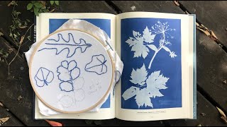 Botanical Embroidery | PART 2: Cyanotype-Inspired Embroidery