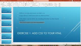 PTC Webprogramming Part 5 - External CSS