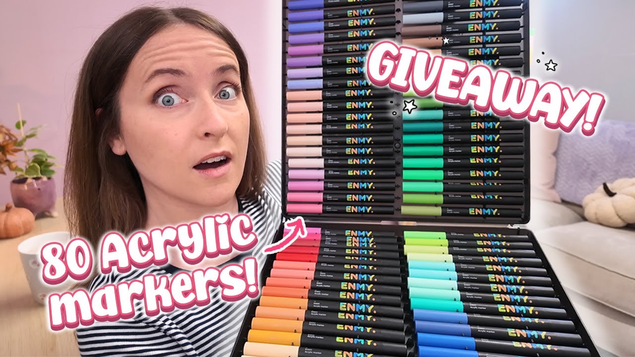ENMY Acrylic Markers Review + New Characters + Giveaway! - YouTube