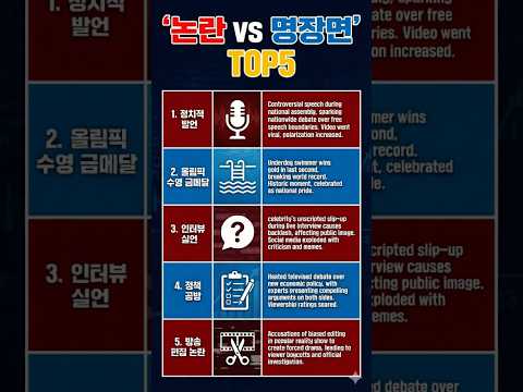 요즘 예능, ‘한 컷’이 운명을 바꿉니다 (논란 vs 명장면 TOP5) #이슈 #지식 #smartphone