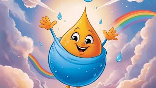 🌈 The Little Raindrop’s Big Journey ☁️kids funny story