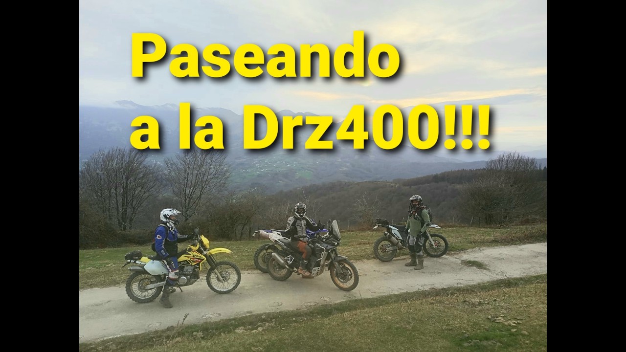 Paseando a la Drz400!!!