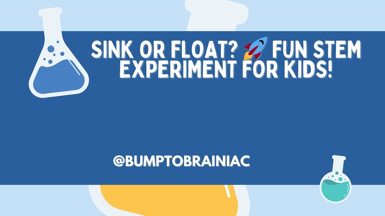 STEM Fun for Kids | Sink or Float Experiment at Home 🌊 Easy Science ...