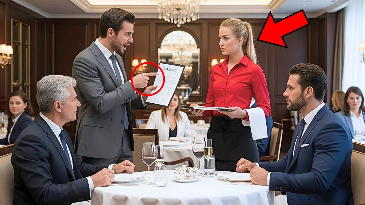 Billionaire Orders the Waitress to Translate “One Line” — That Line Saves Him From Ruin