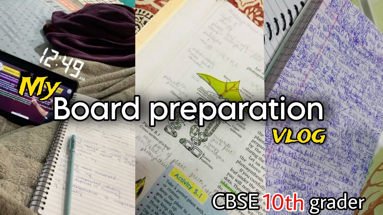 my board preparation vlog 😅😴😯🥴💕🌷👻 CBSE 10th grader - YouTube