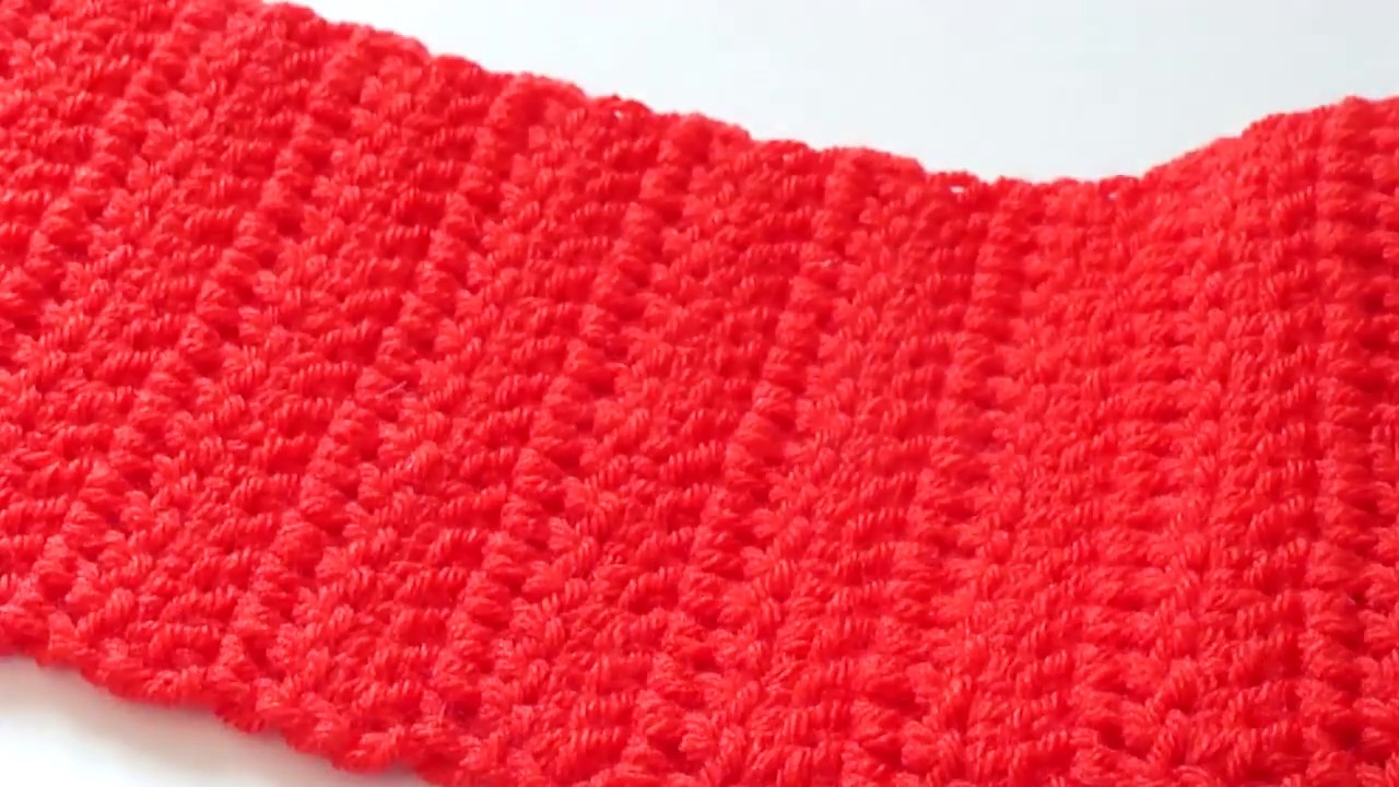 How to Crochet a Simple Scarf for Absolute Beginners - YouTube