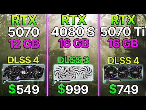 RTX 5070 12 GB vs RTX 5070 Ti 16 GB vs RTX 4080 Super 16 GB | Test in 10 Games | 4K