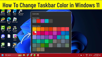 How To Change Taskbar Color in Windows 11 (Guide)