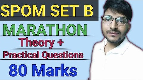 MARATHON ON SPOM SET B CA FINAL | Complete theory and Practical Questions | Best marathon on SPOM