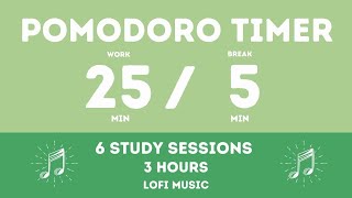 25 / 5  Pomodoro Timer - 3 hours study || Lofi music - Study for dreams - Deep focus - Study timer by Countdown Time 1,903 views 2 months ago 3 hours