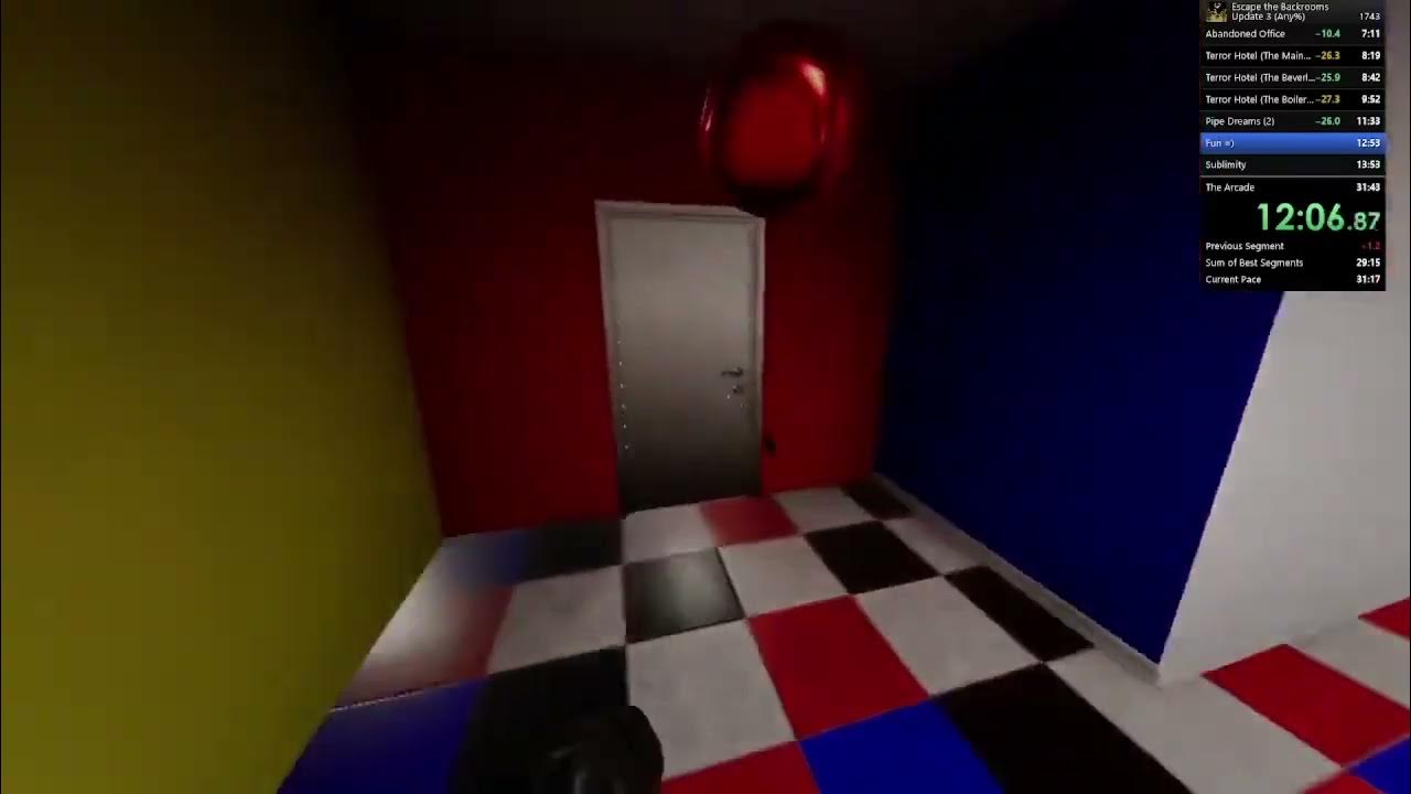 Escape the backrooms speedrun no entities 30 46 youtube